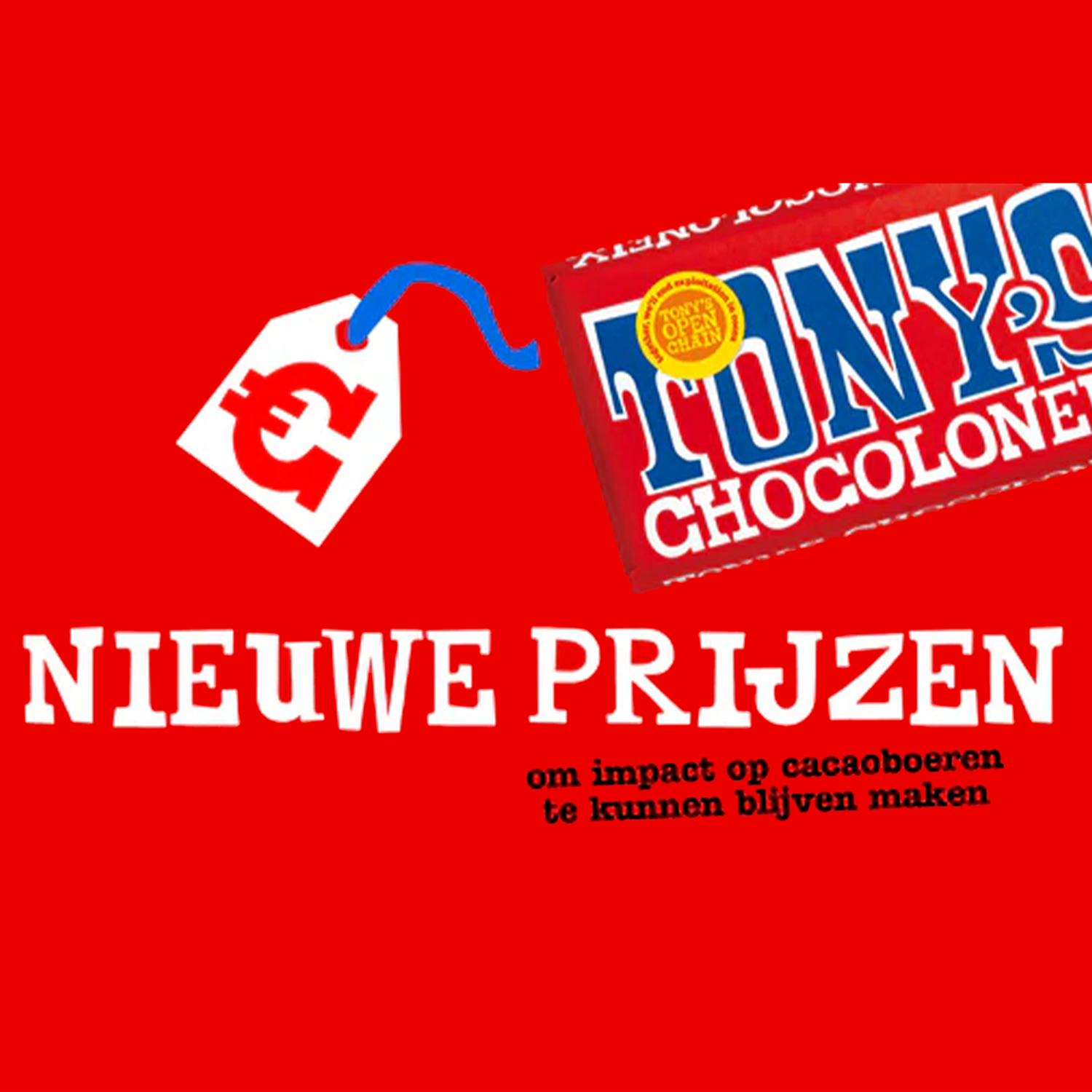 Nieuwe prijzen-Tony’s Chocolonely