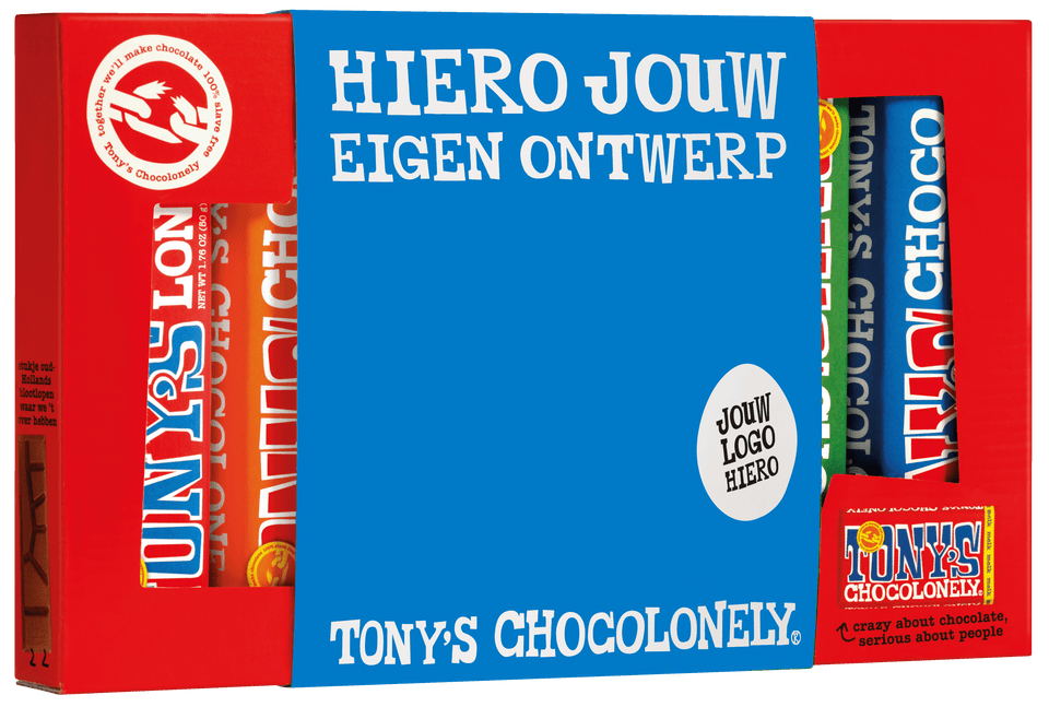 proeverijtje met 6 kleine reepjes-Tony’s Chocolonely