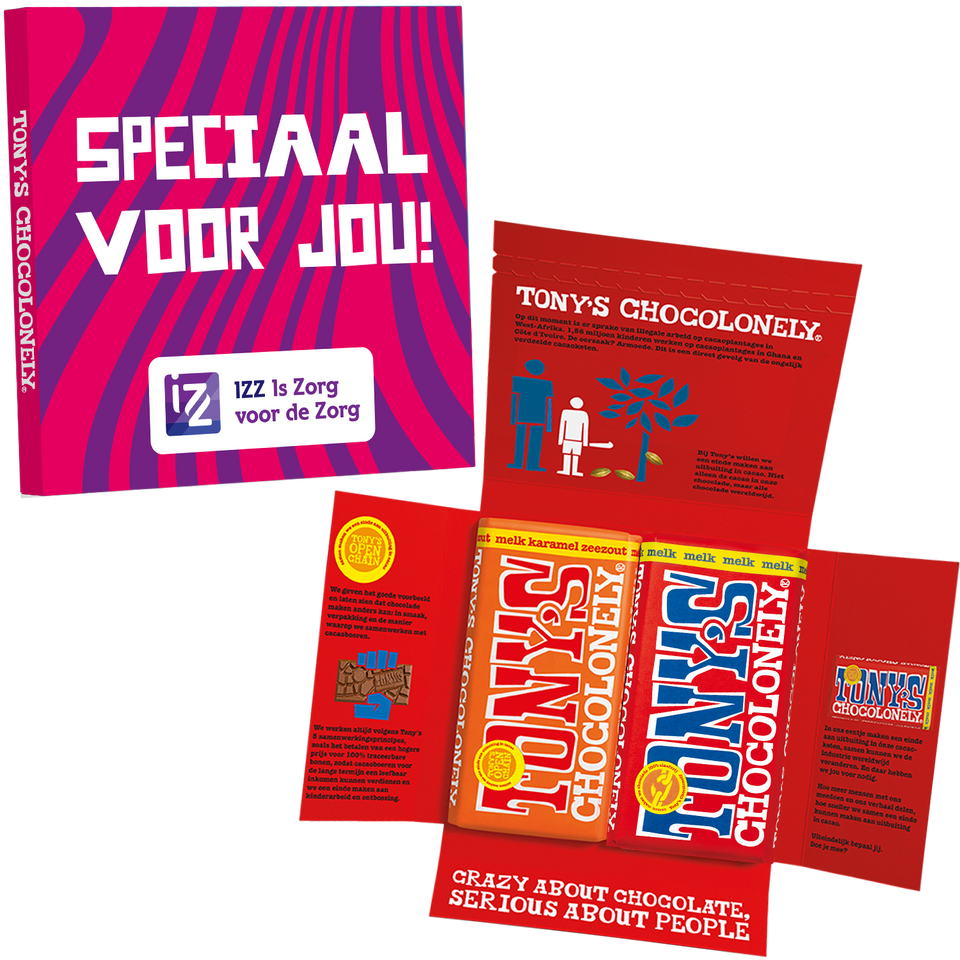 kadodoos met 2 grote repen-Tony’s Chocolonely