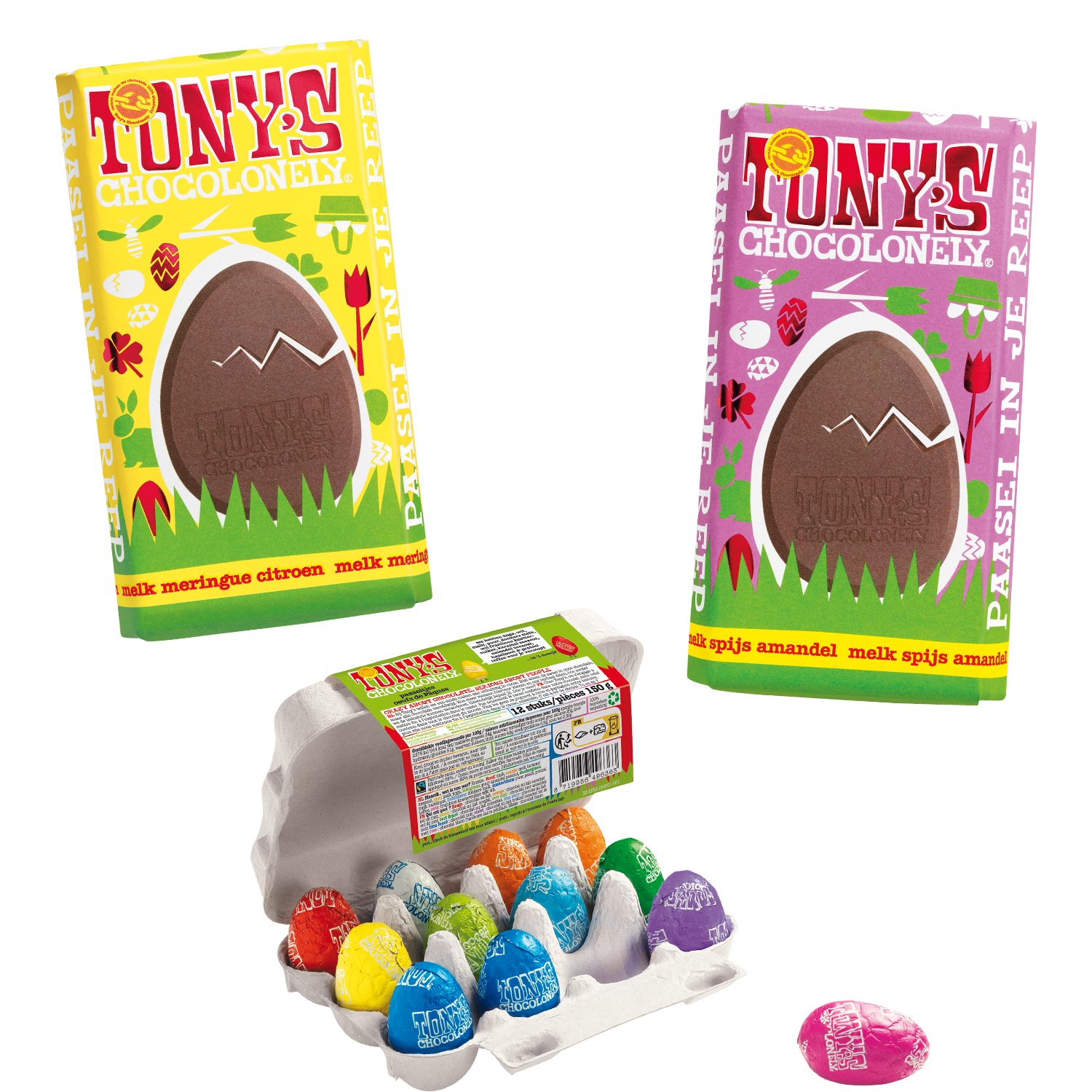 pasen bundel paasrepen + paaseitjes-Tony’s Chocolonely