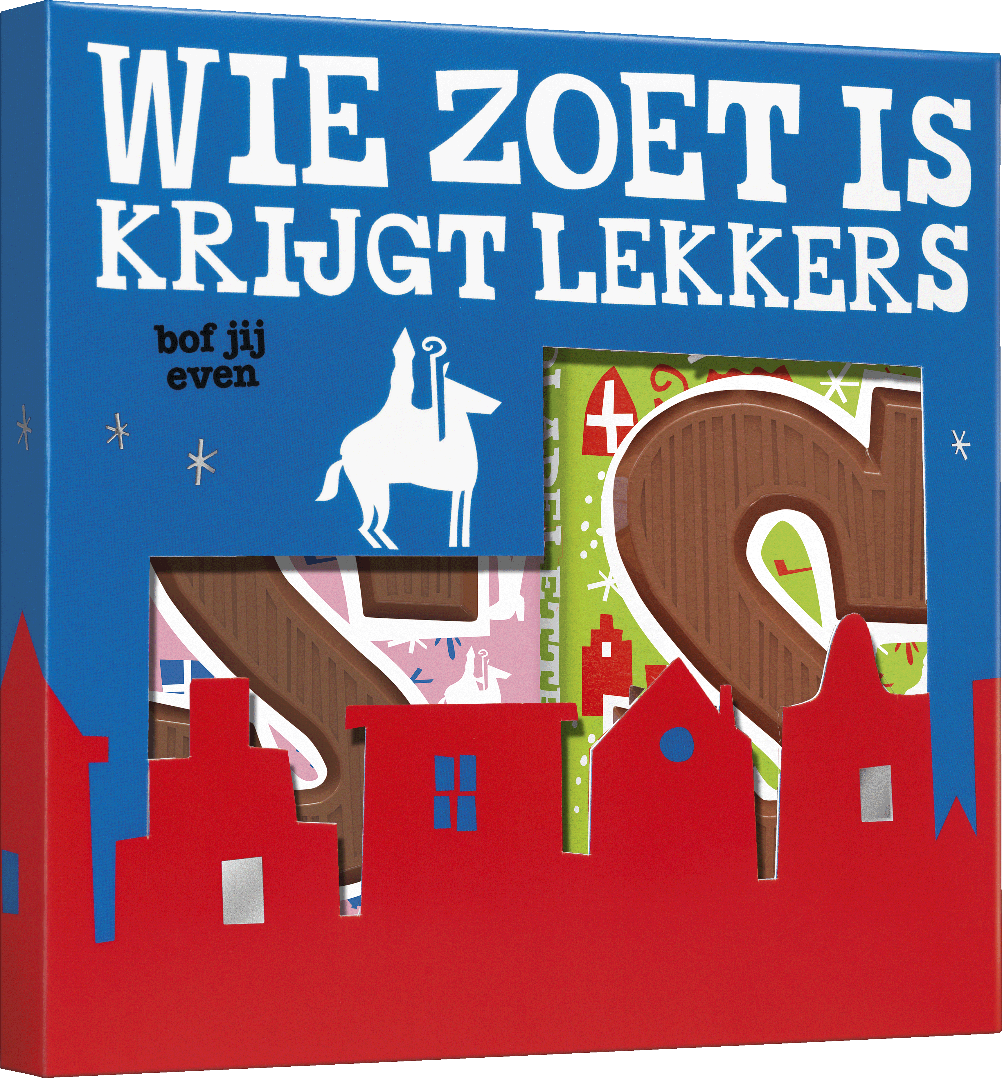 Kadoos sint letterreep melk pepernoot schuimpjes S + melk spijs speculaas S