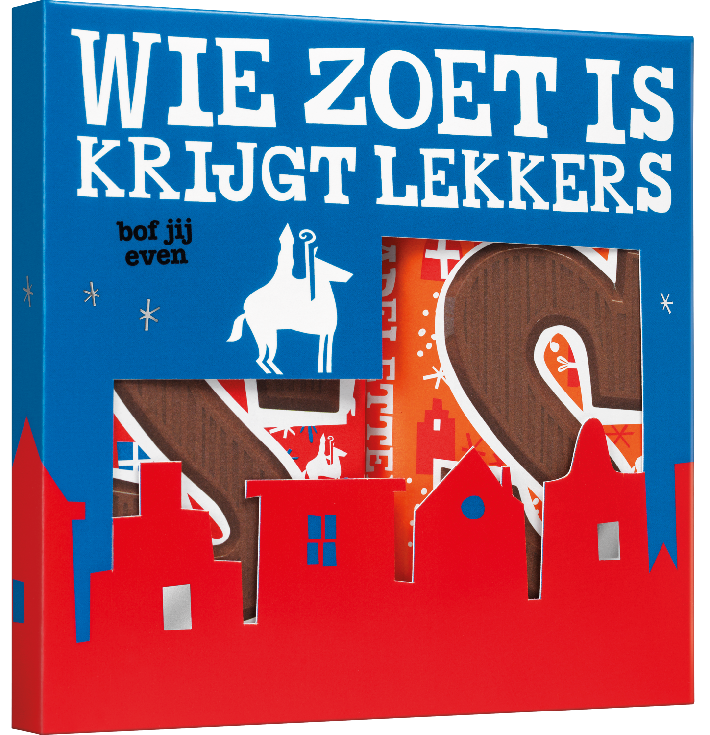 Kadoos sint letterreep melk S + melk karamel zeezout S