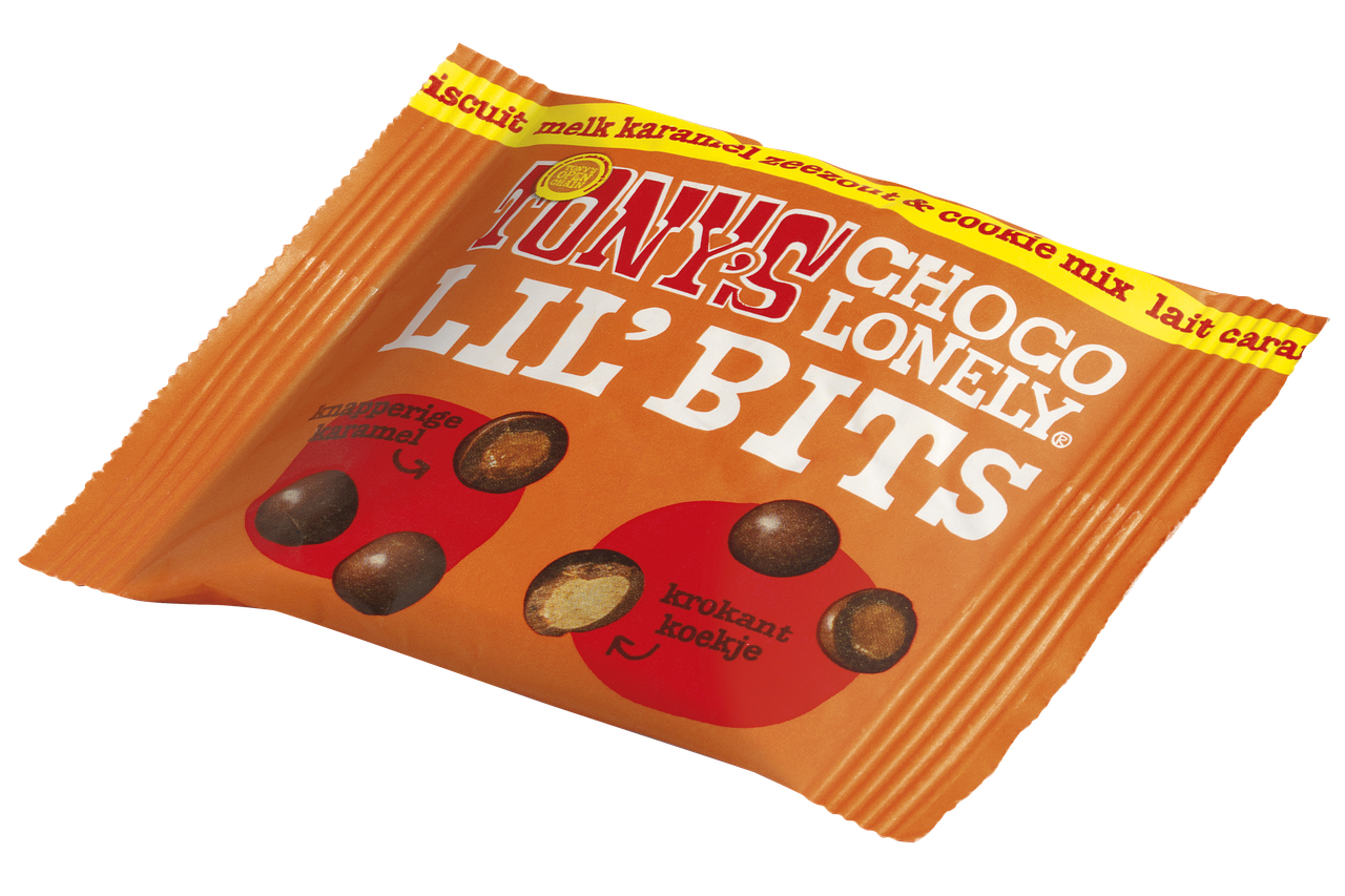 Lil'bits melk karamel zeezout & cookie mix-Tony’s Chocolonely