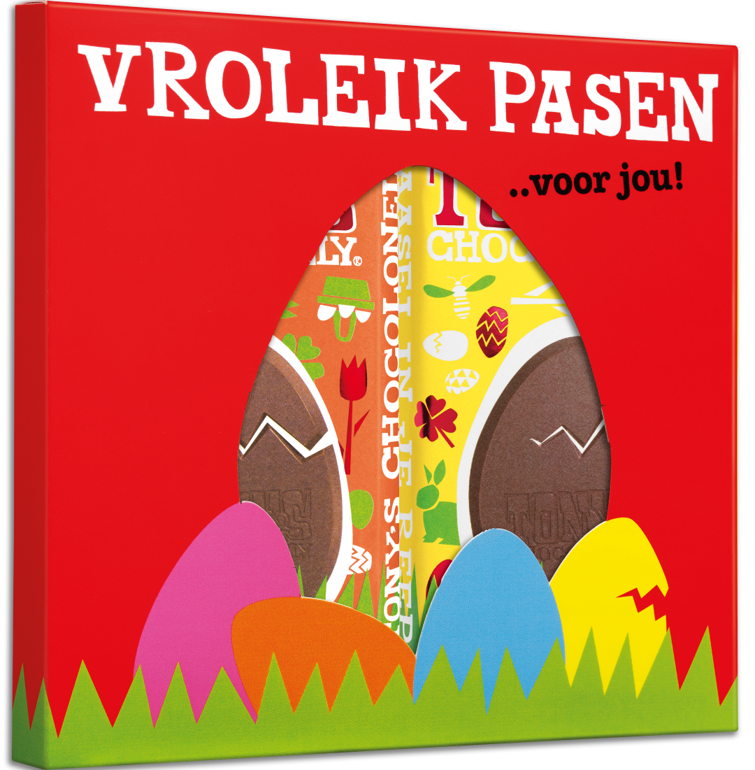 kadoos pasen melk karamel zeezout + melk meringue citroen-Tony’s Chocolonely