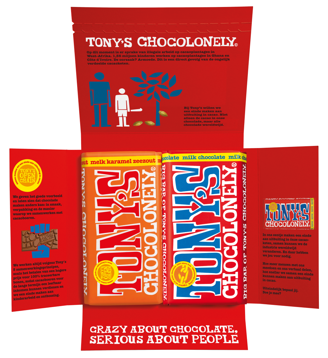 kadoos pasen melk + melk karamel zeezout-Tony’s Chocolonely