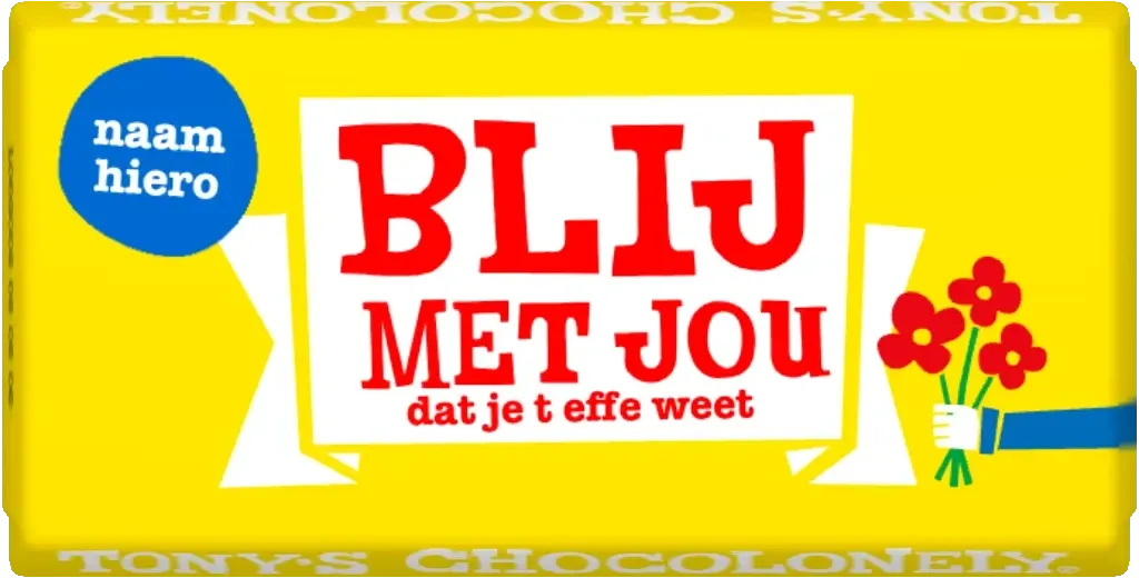blij met jou