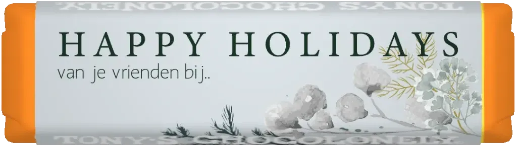 gepersonaliseerd winters boeket kleine reep