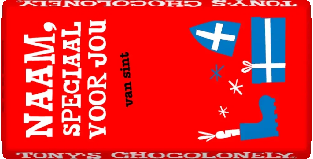 gepersonaliseerde chocolade Sinterklaas speciaal voor jou