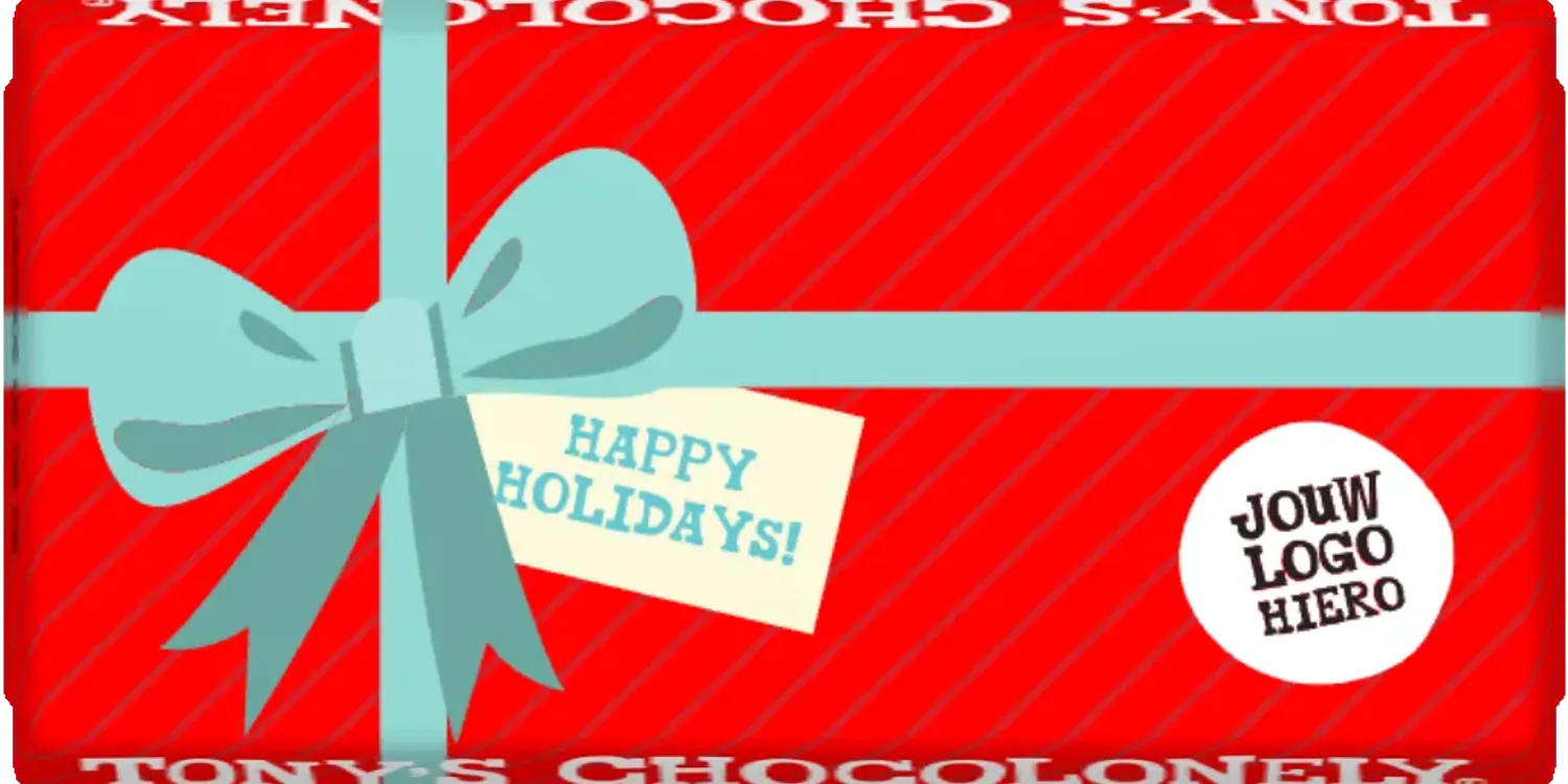 gepersonaliseerd happy holidays strik
