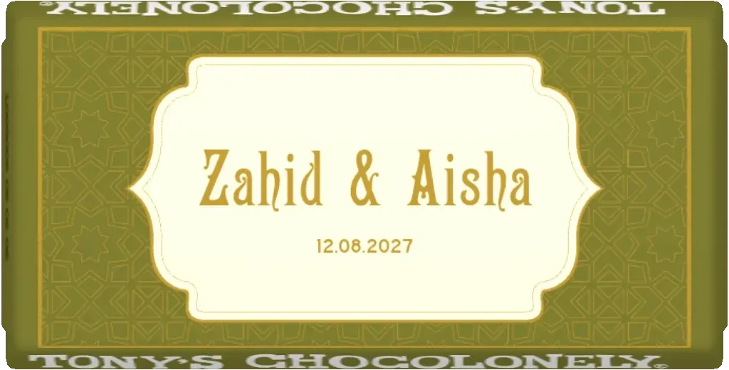 personalized olive golden wedding