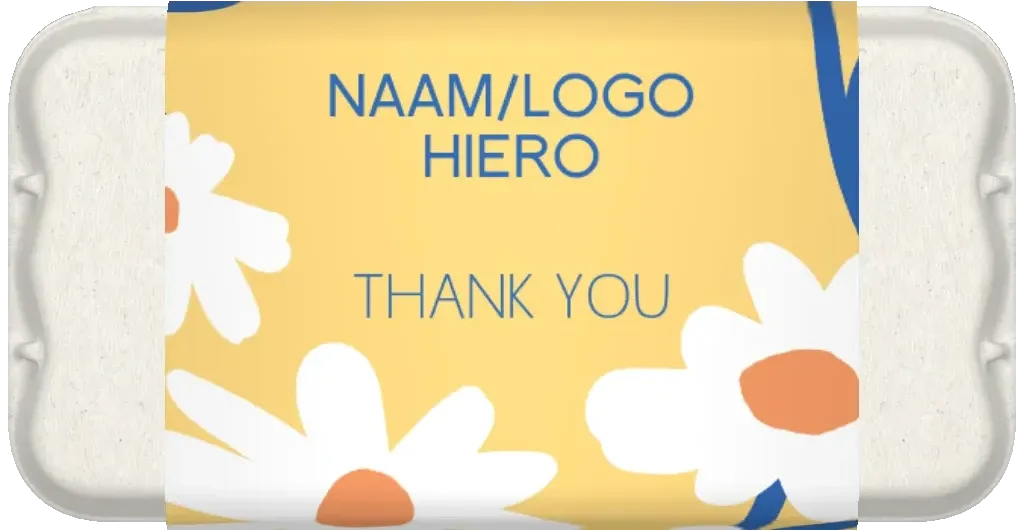 personalized large egg box thank you