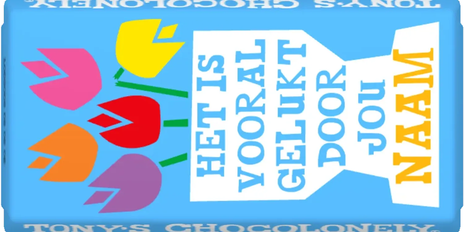 gepersonaliseerd bedankt-Tony’s Chocolonely