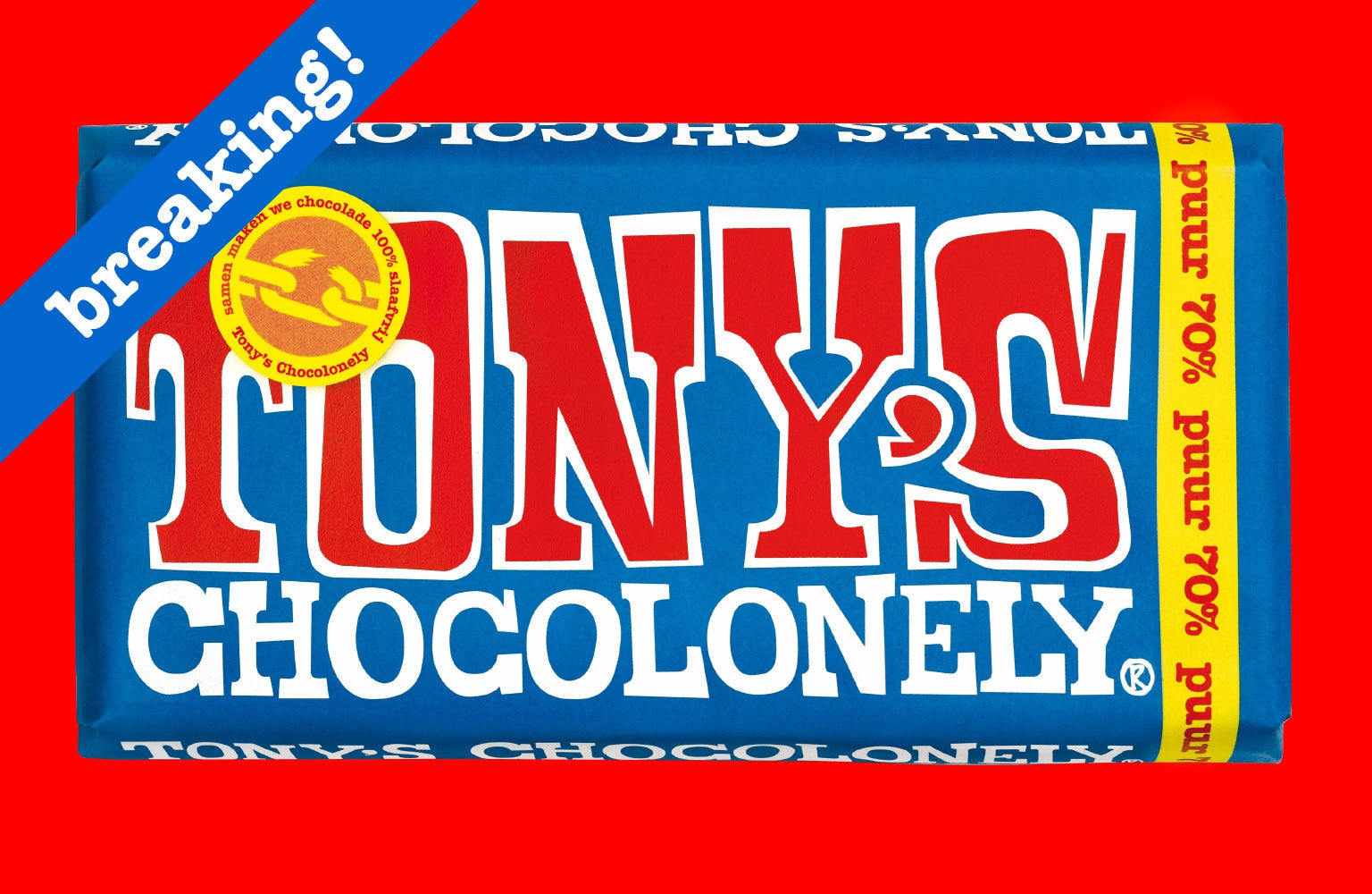 Tony's Chocolonely maakt gang naar de Beurs-Tony’s Chocolonely