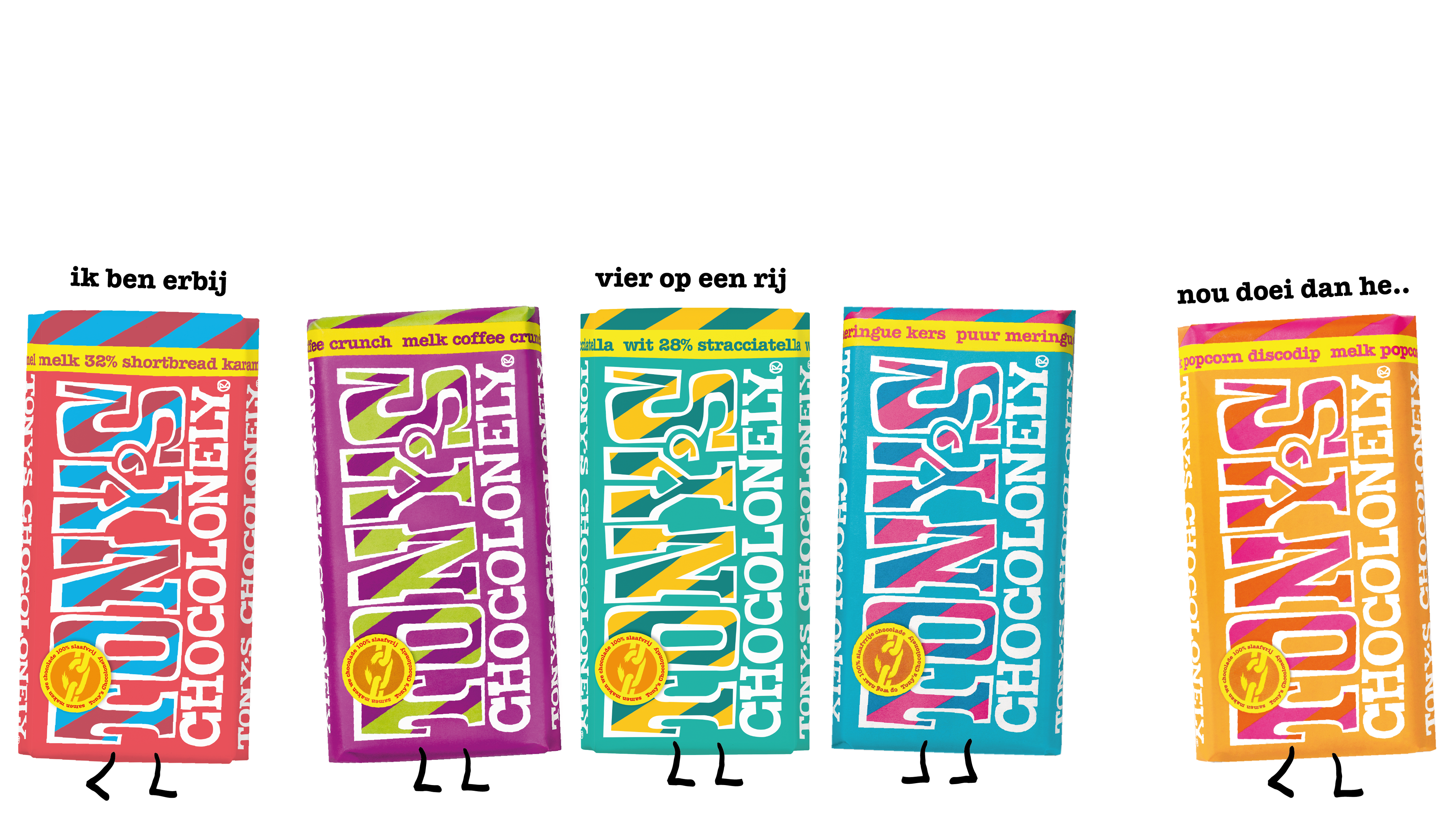 De ballen hè, melk popcorn discodip-Tony’s Chocolonely