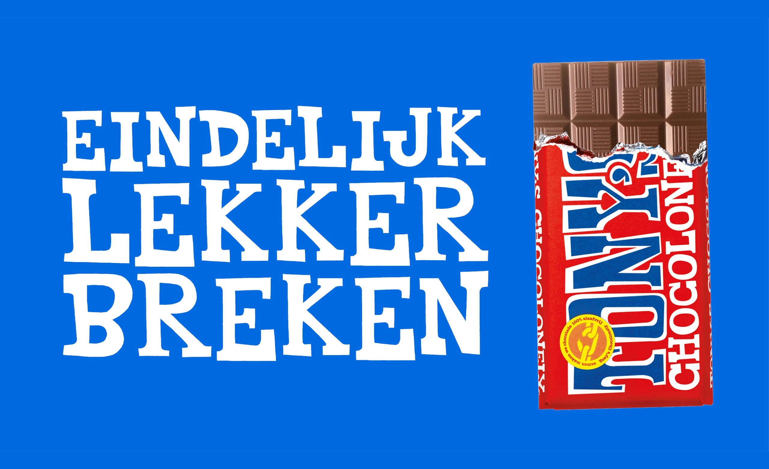 Tony’s lanceert de gelijk verdeelde reep-Tony’s Chocolonely