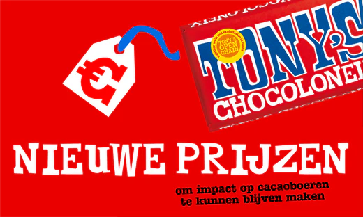 Nieuwe prijzen-Tony’s Chocolonely