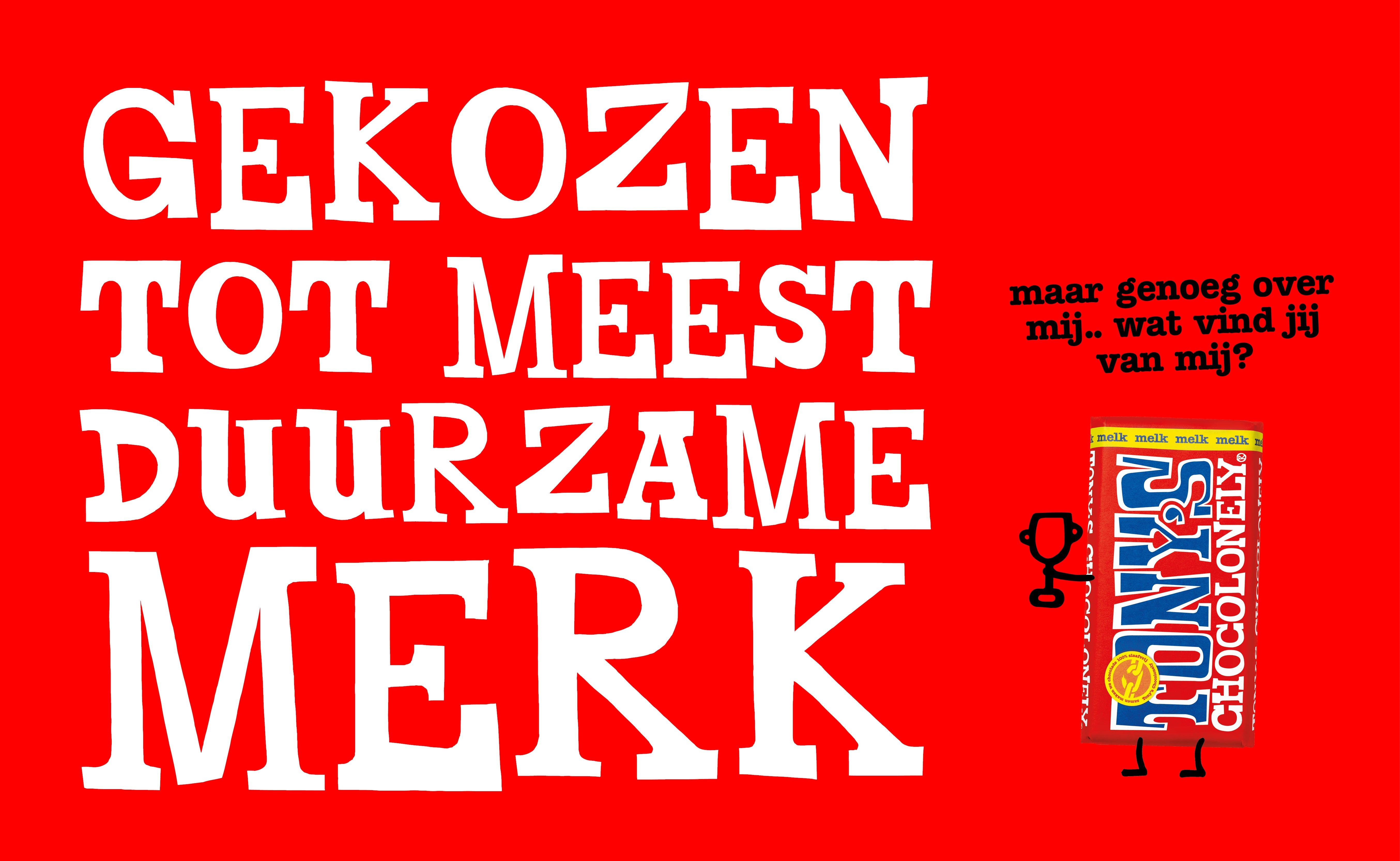 Tony's gekozen tot meest duurzame merk van Nederland-Tony’s Chocolonely