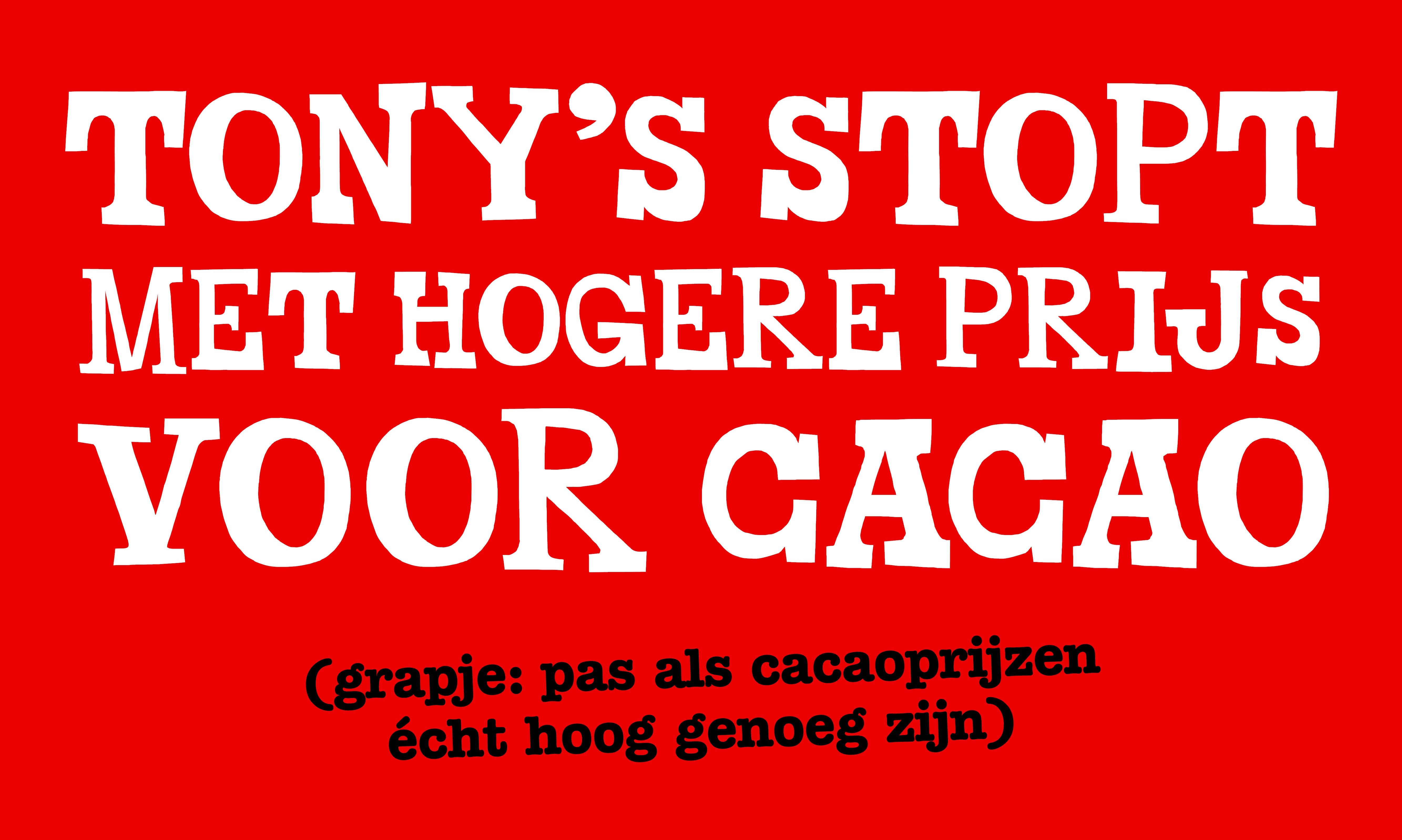 Waarom we een hogere prijs blijven betalen-Tony’s Chocolonely