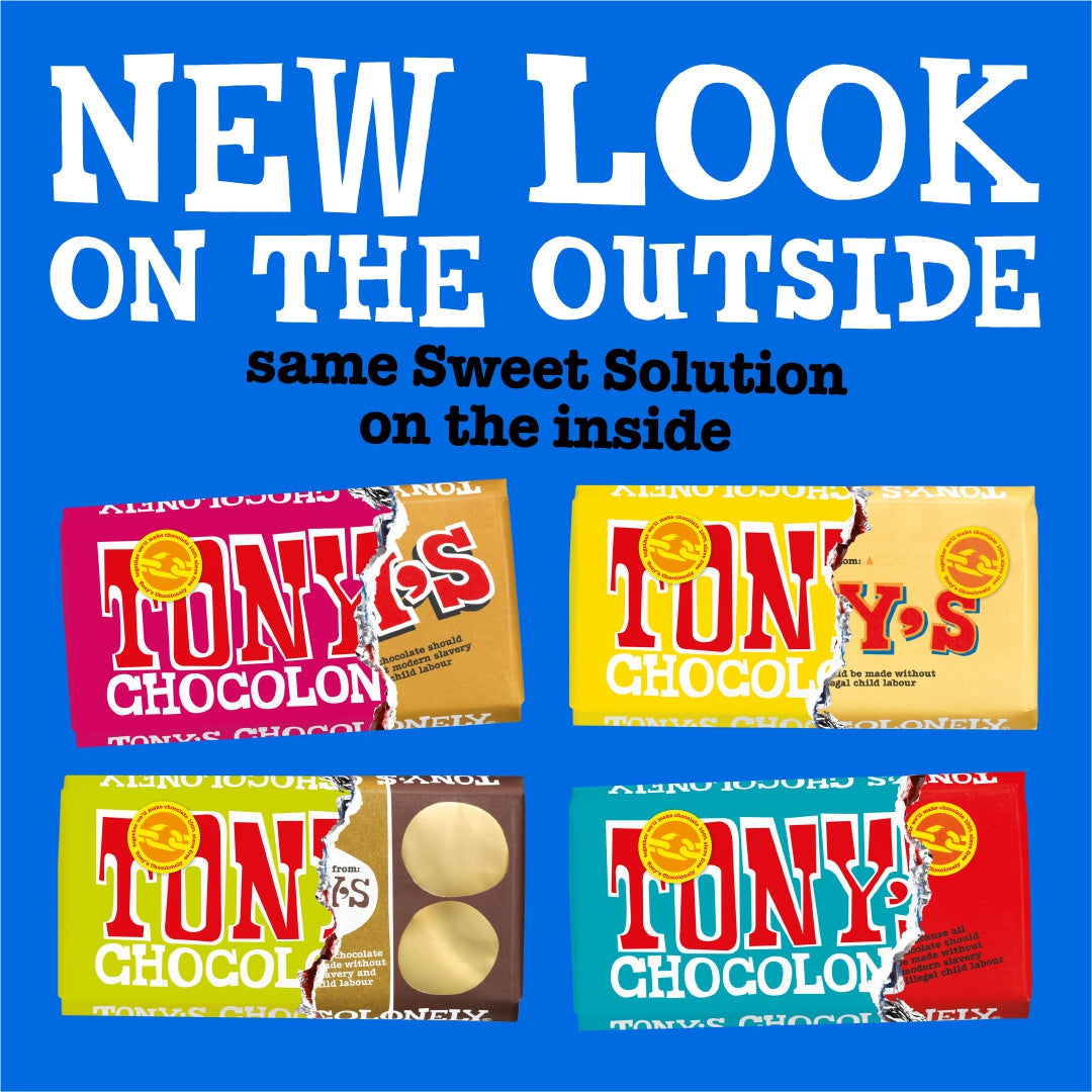 Tony's Chocolonely's Sweet Solution look-alike bars are back for good-Tony’s Chocolonely