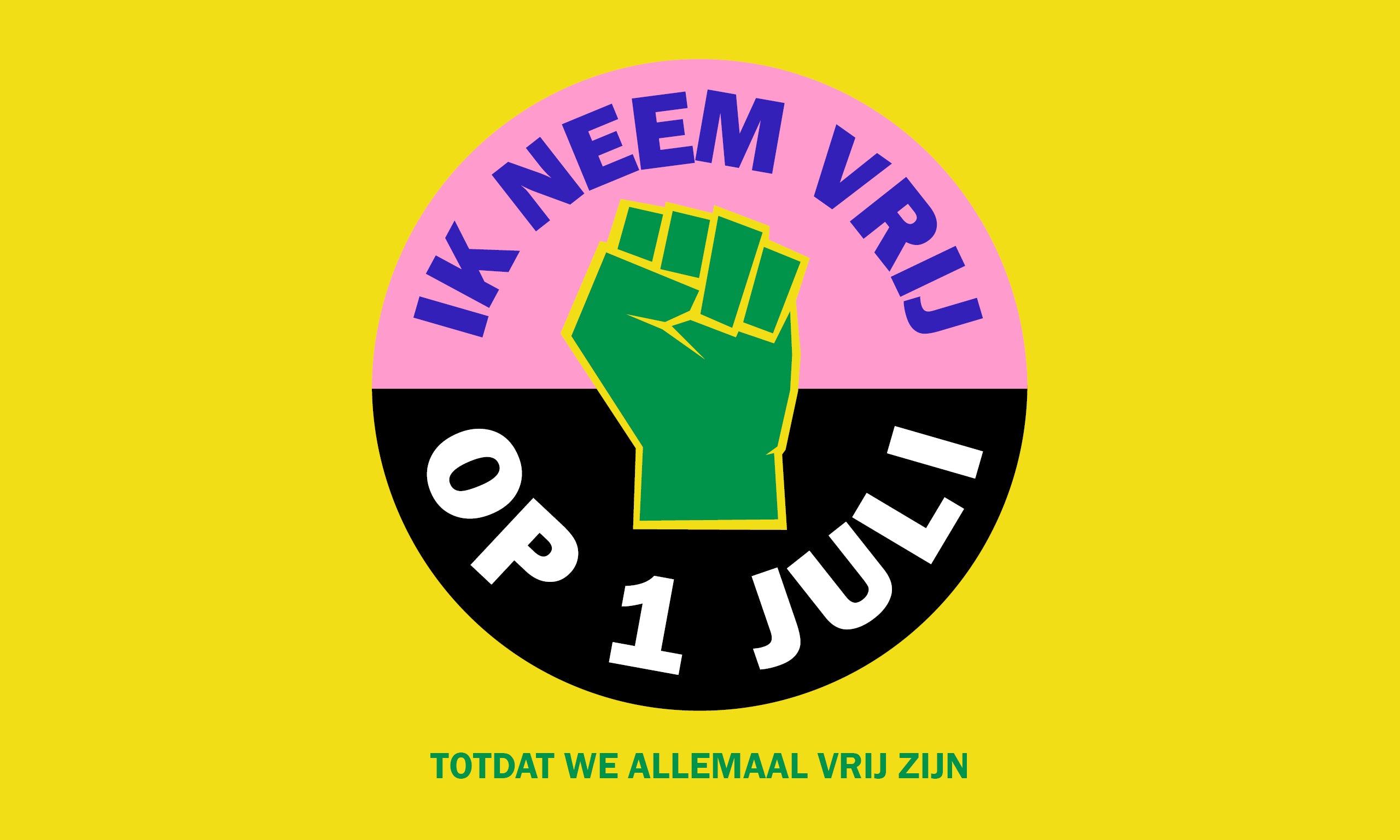 ik neem vrij op 1 juli (keti koti, dia di abolishon)