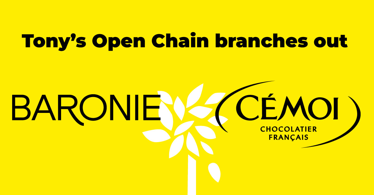 Tony's Chocolonely announces partnership between Tony's Open Chain and Baronie & Cémoi as second chocolate processor