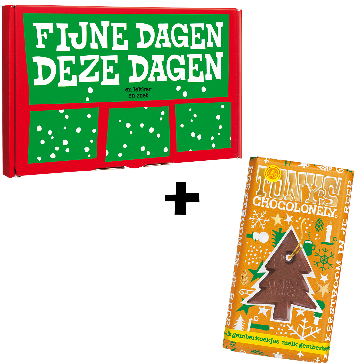 kadoos kerstreep melk gemberkoekje