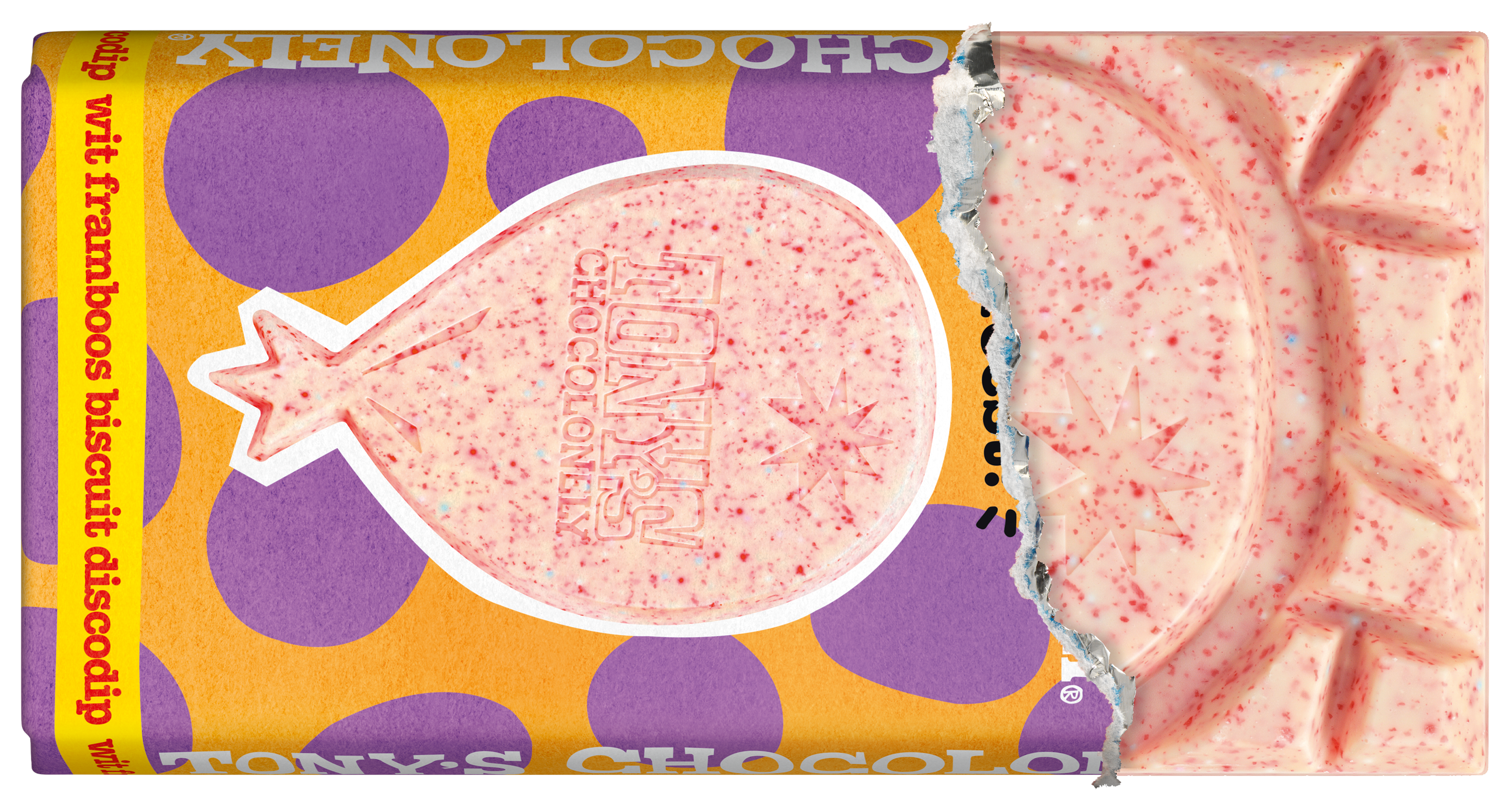 wit framboos biscuit discodip