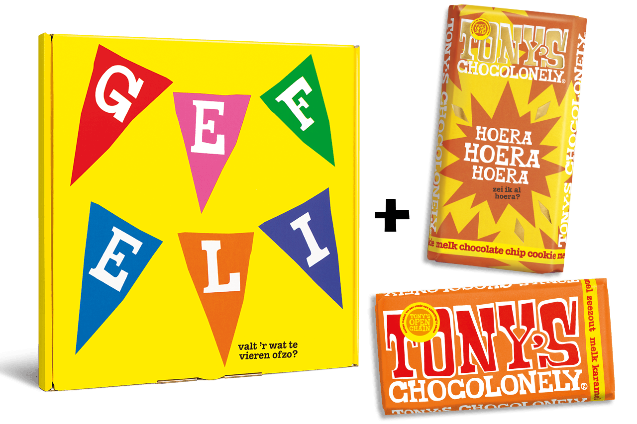 chocolade cadeau pakket gefeliciteerd