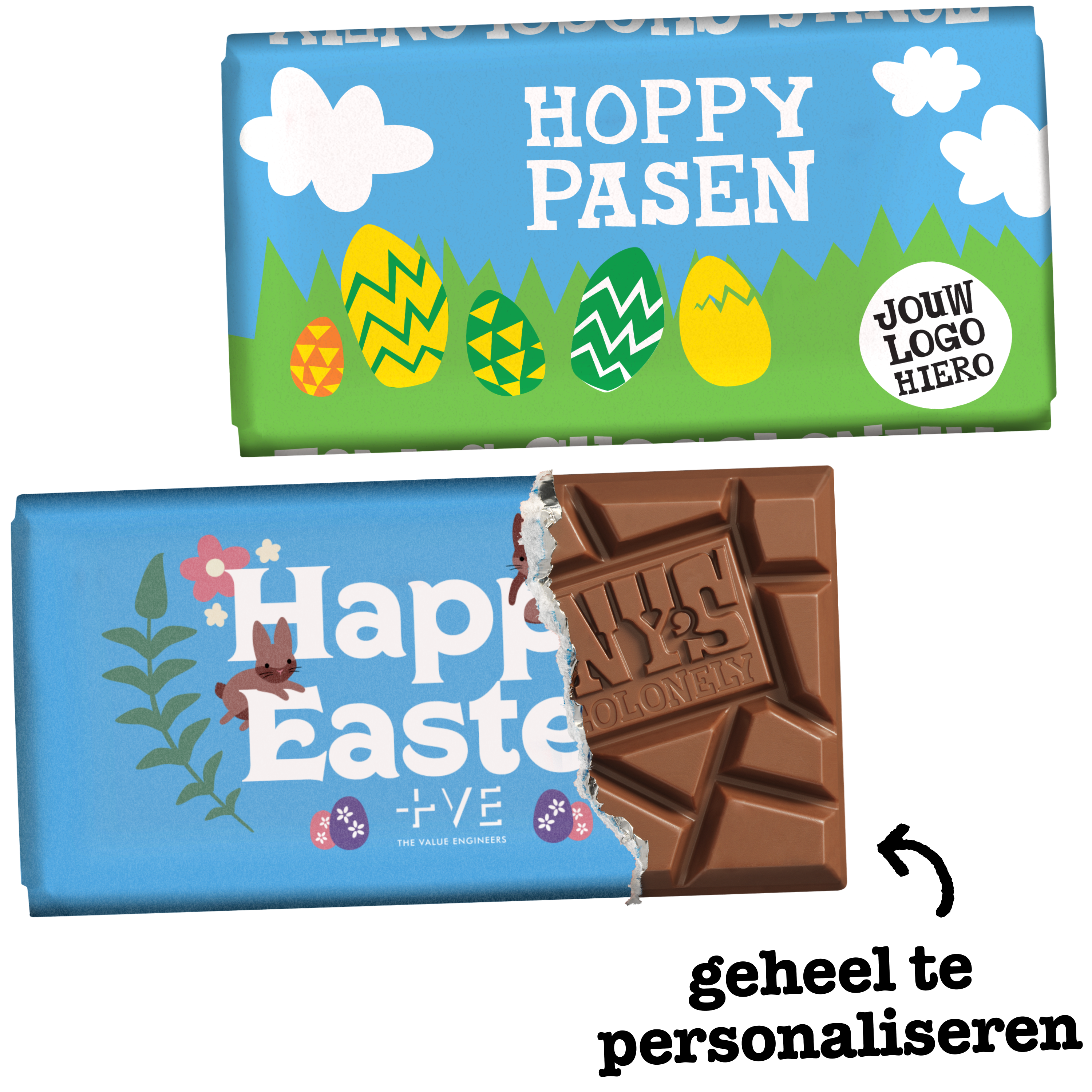 Tony's Chocolonely gepersonaliseerde paasrepen