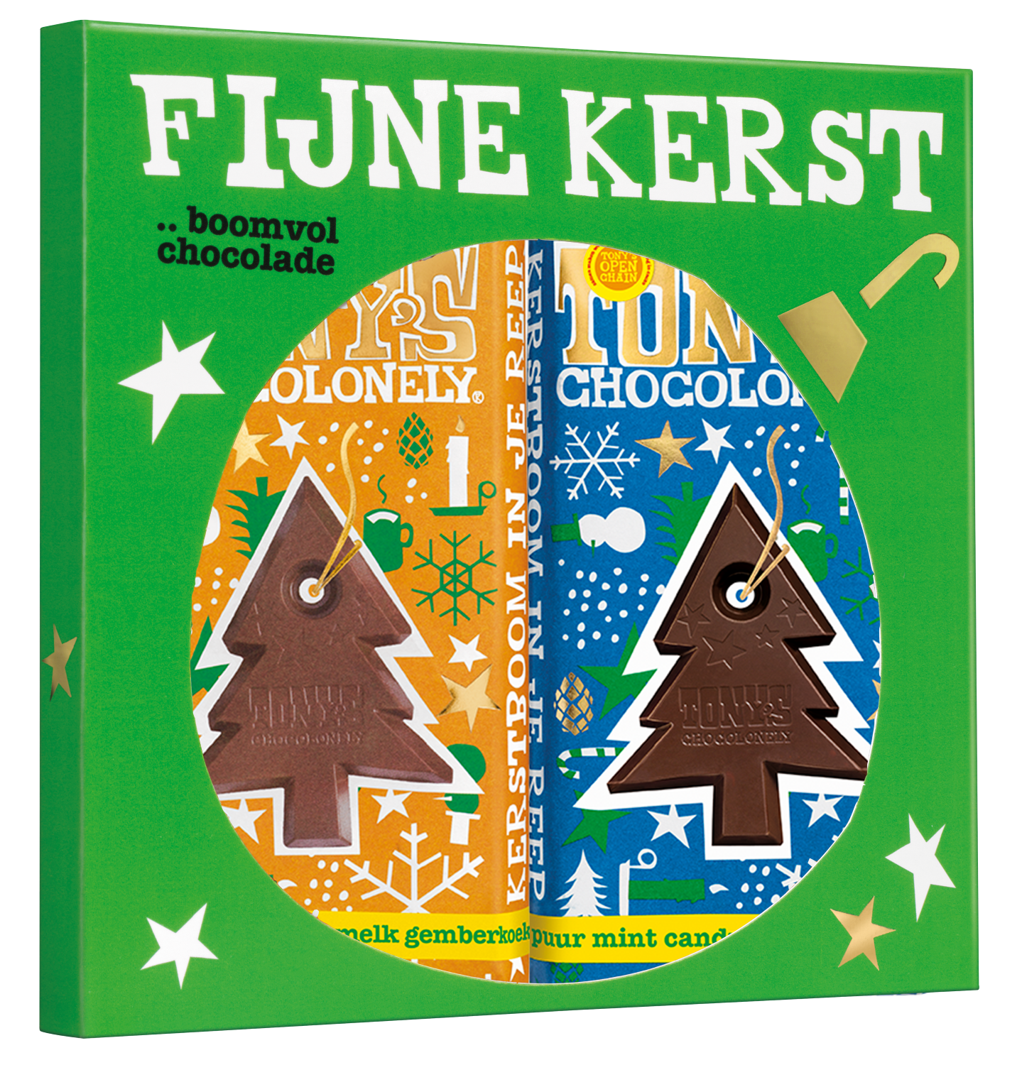 kadoos kerstreep melk gemberkoekje +puur mint candy cane