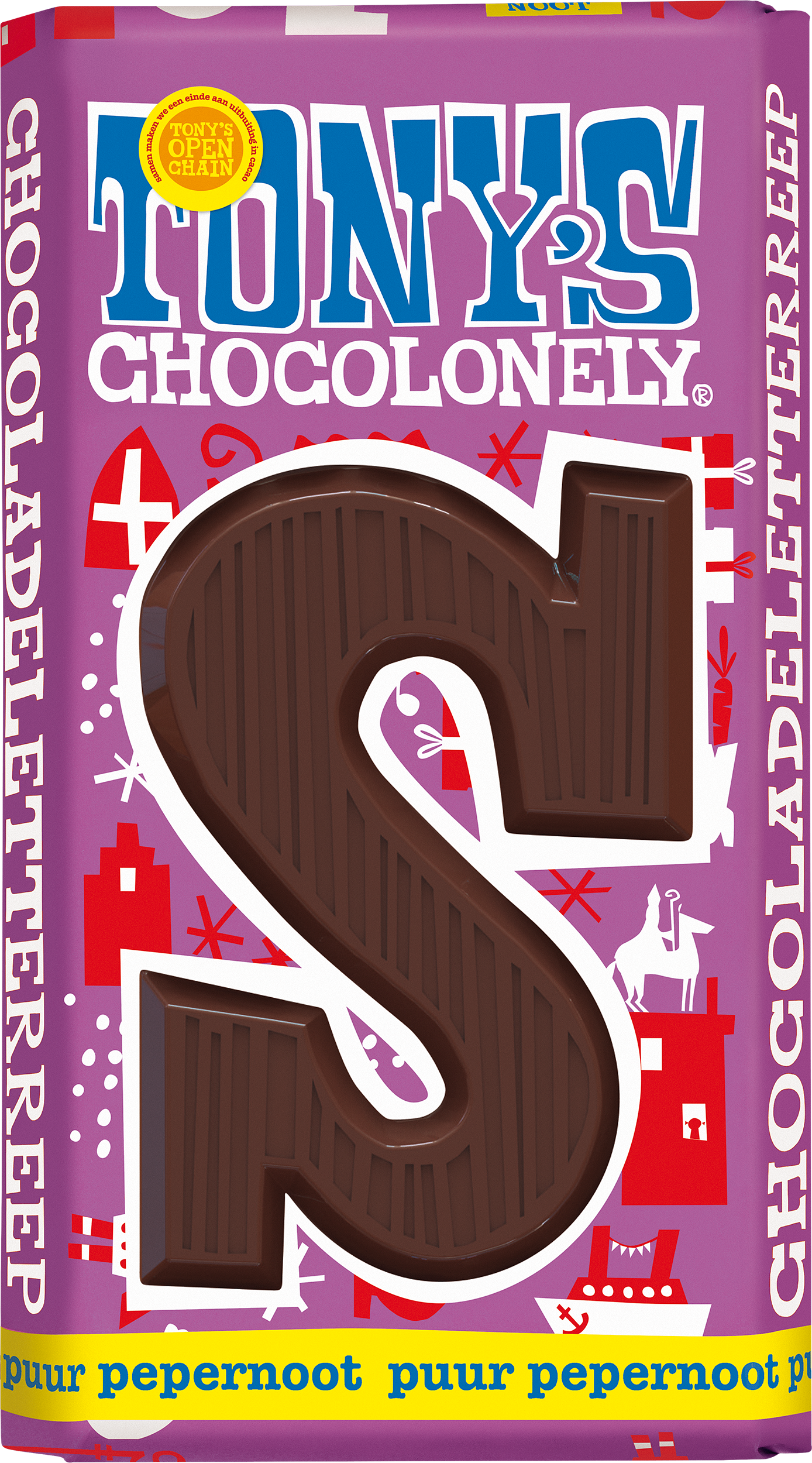 sint assorti box chocolate letter bars