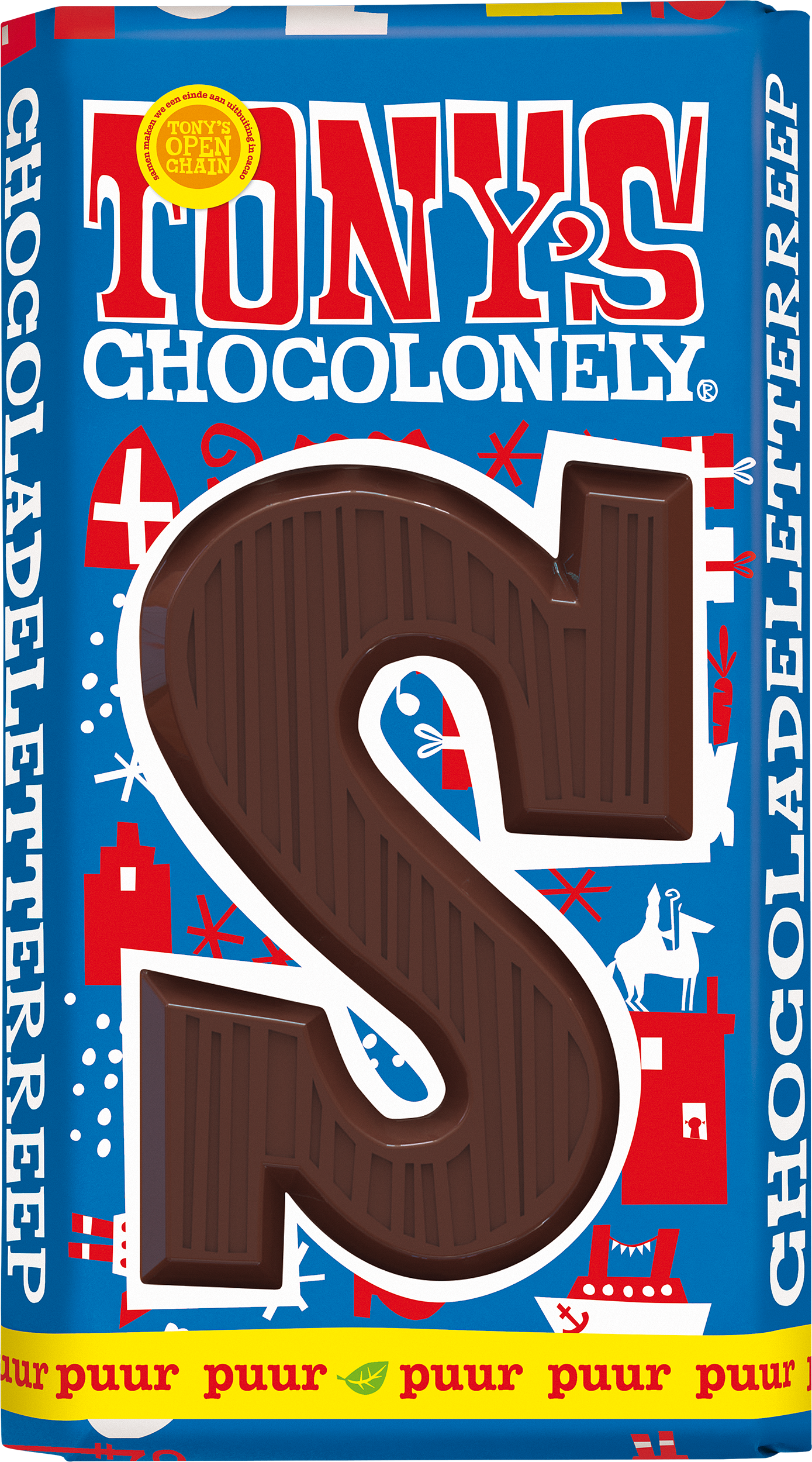 sint assorti box chocolate letter bars