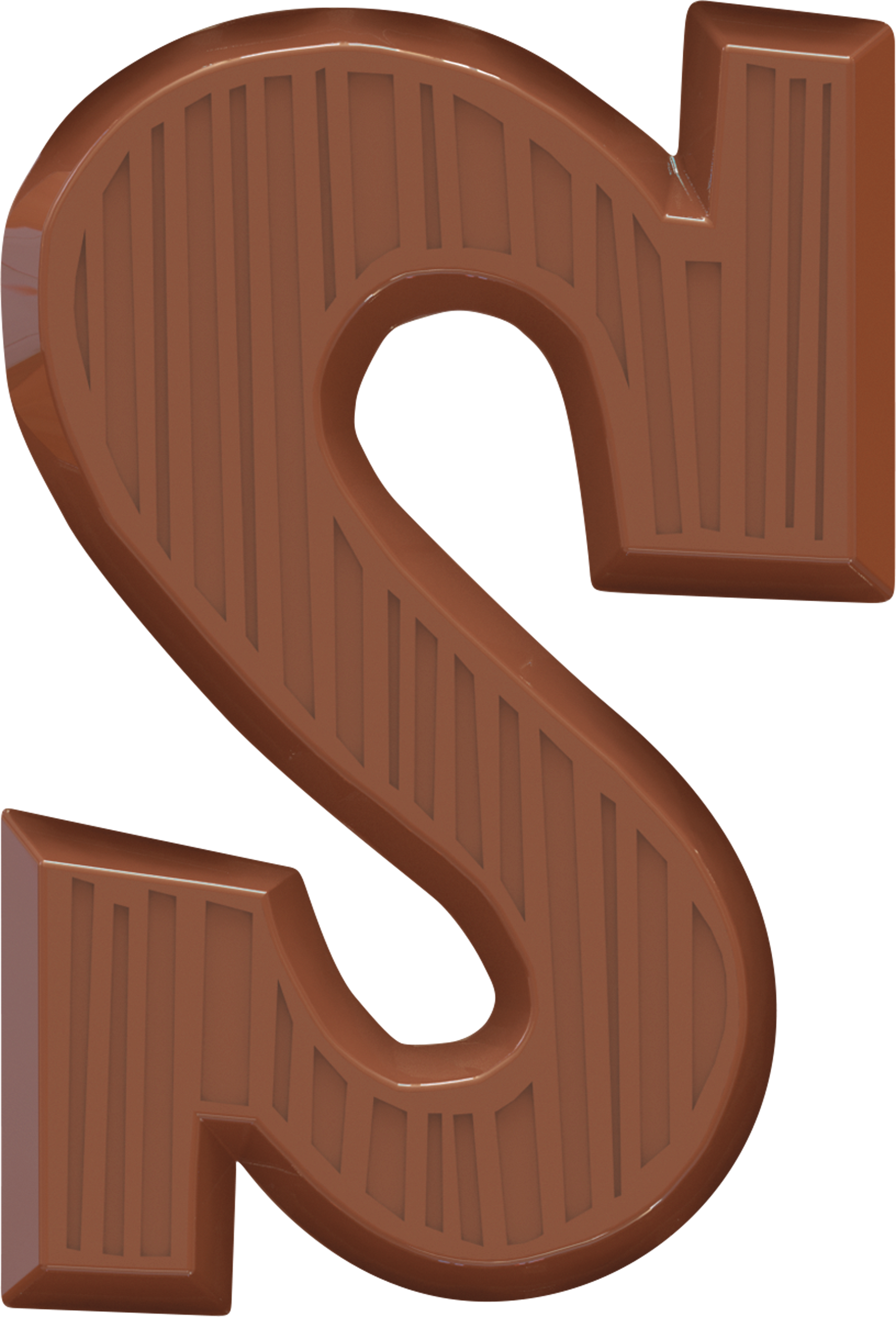 chocoladeletter reep melk S