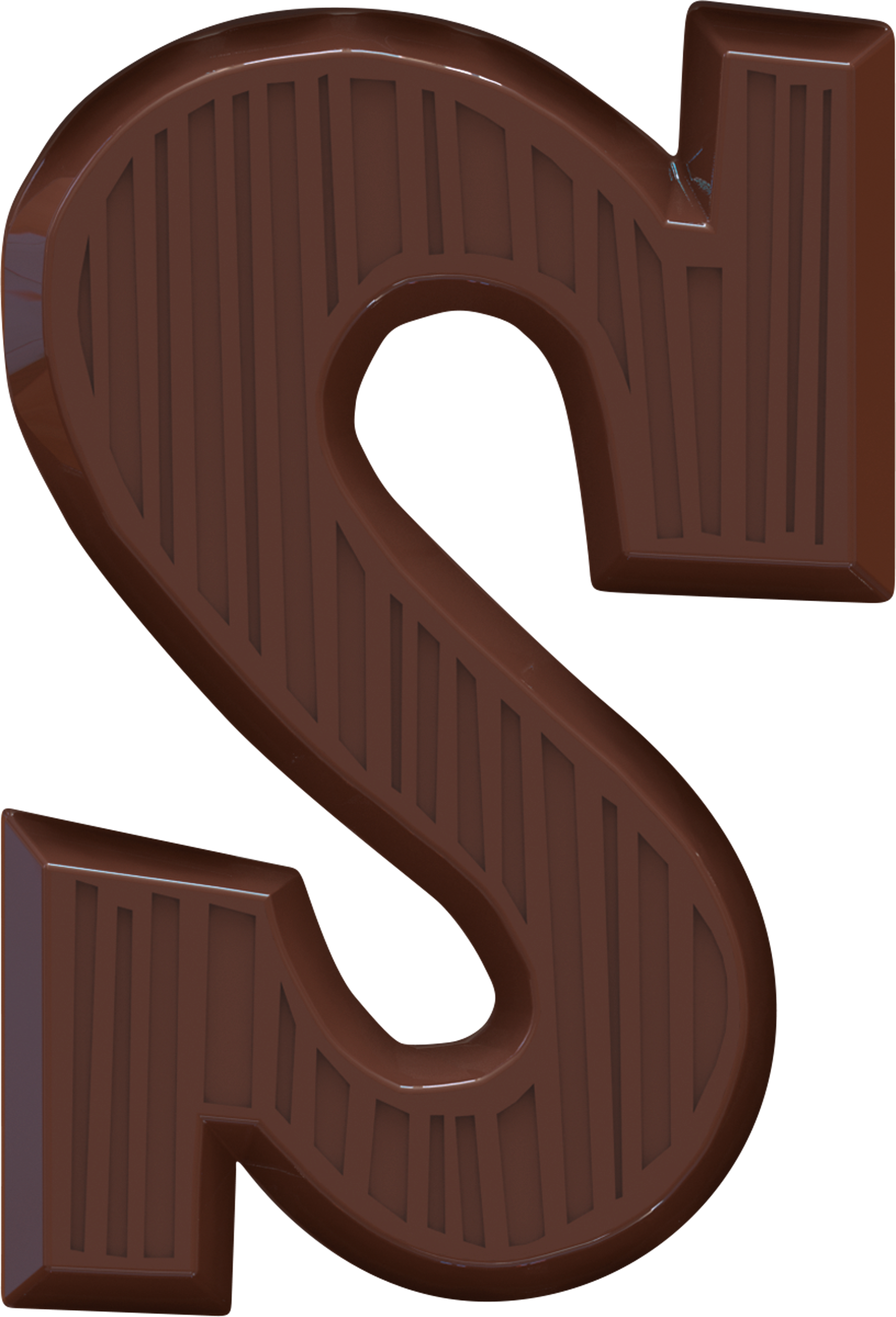 letter bar dark S