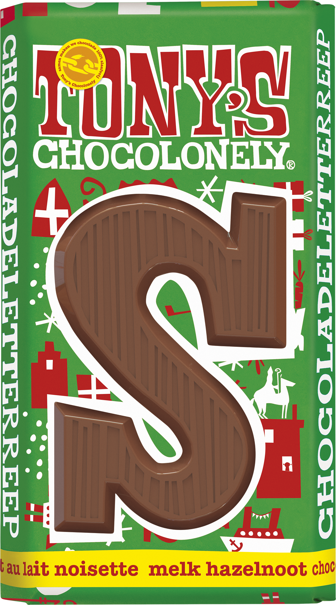 sint assorti box chocolate letter bars