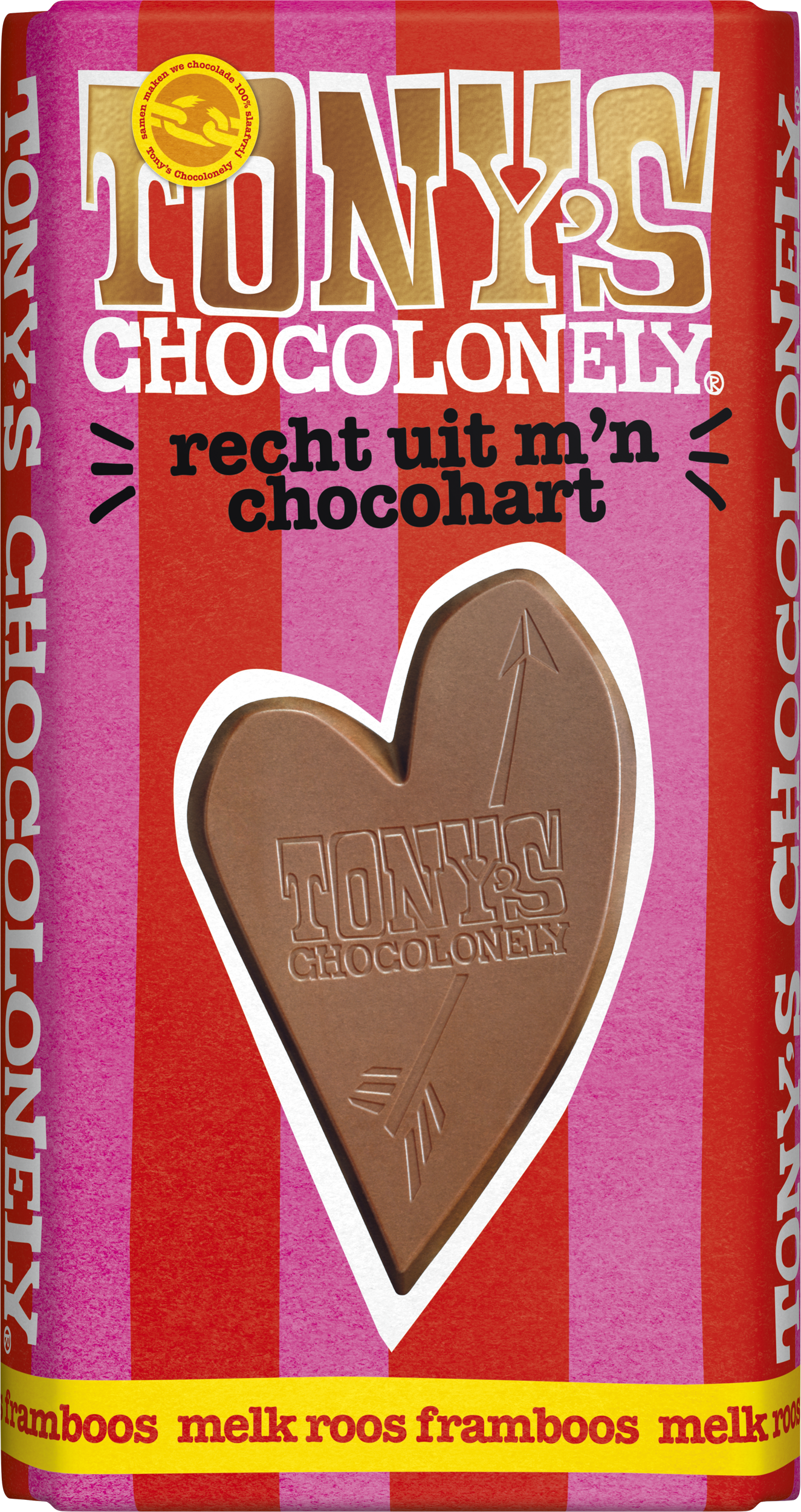 straight from my chocolate heart - milk rose raspberry