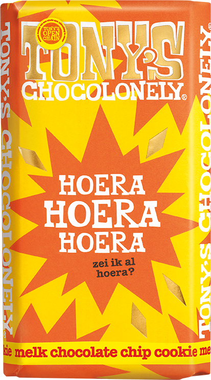 gefeliciteerd - melk chocolate chip cookie