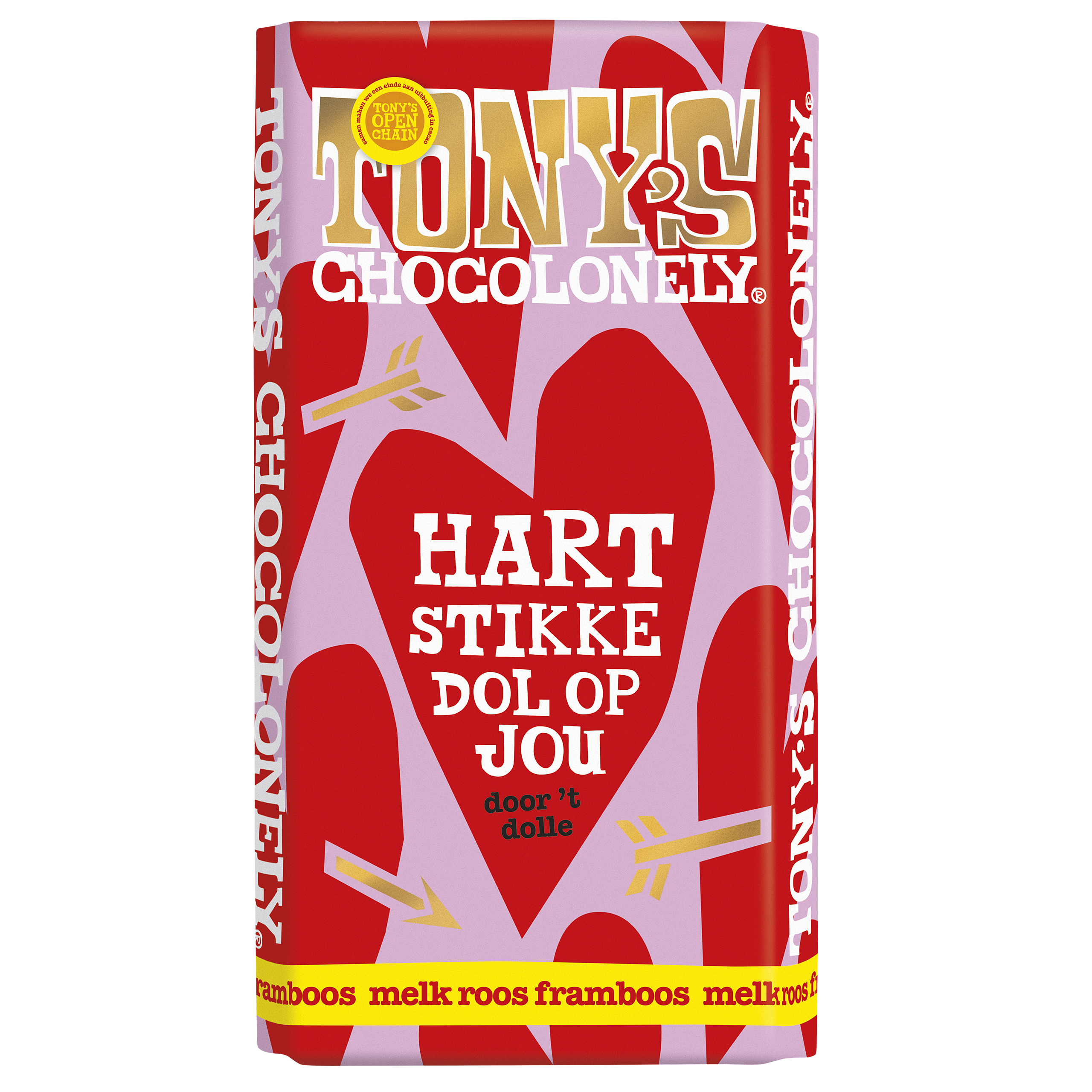 straight from my chocolate heart - milk rose raspberry