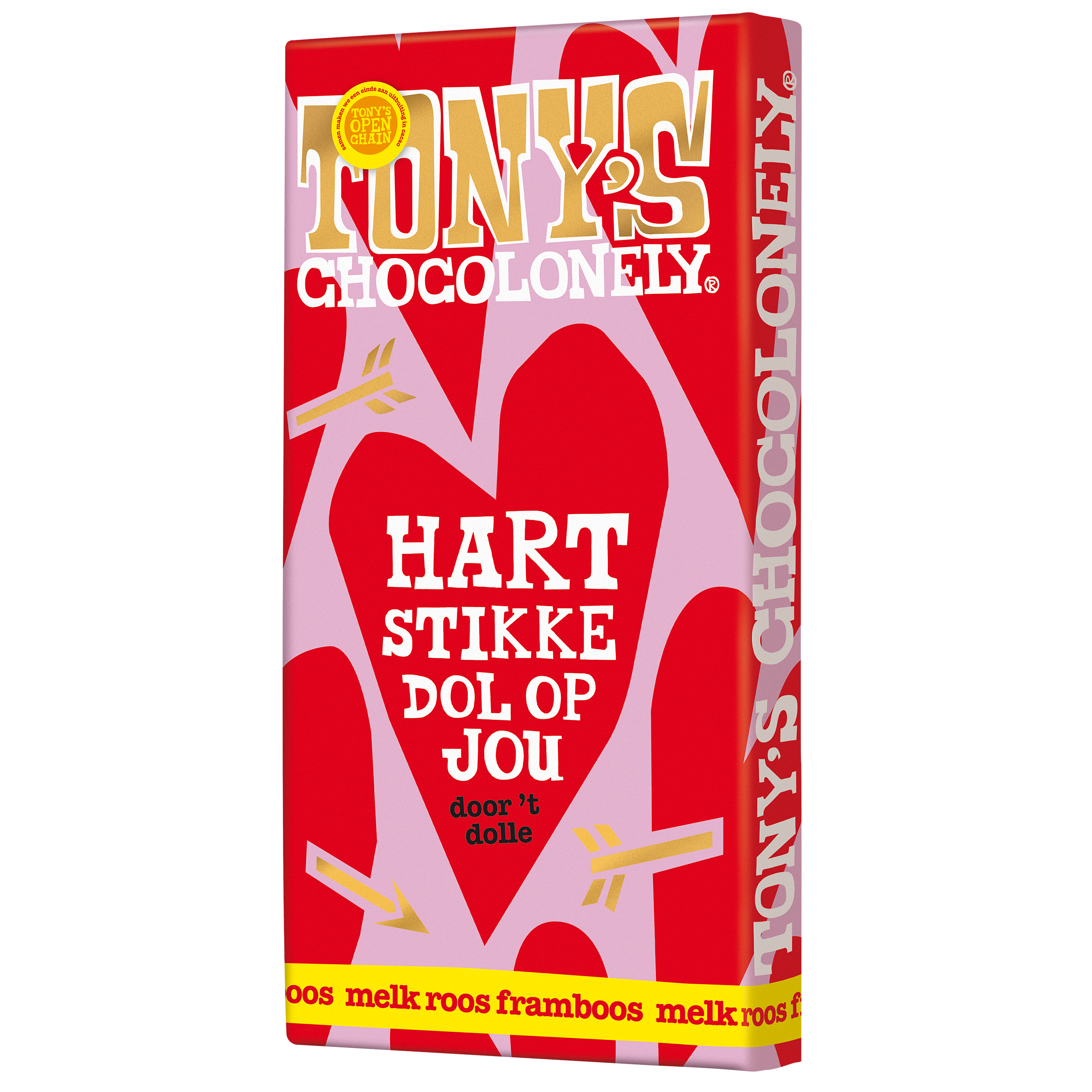 hartstikke dol op jou - melk roos framboos