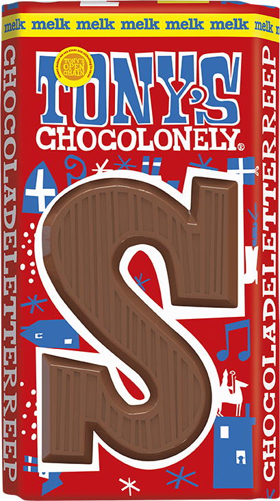 Chocolate letter S milk, 90g