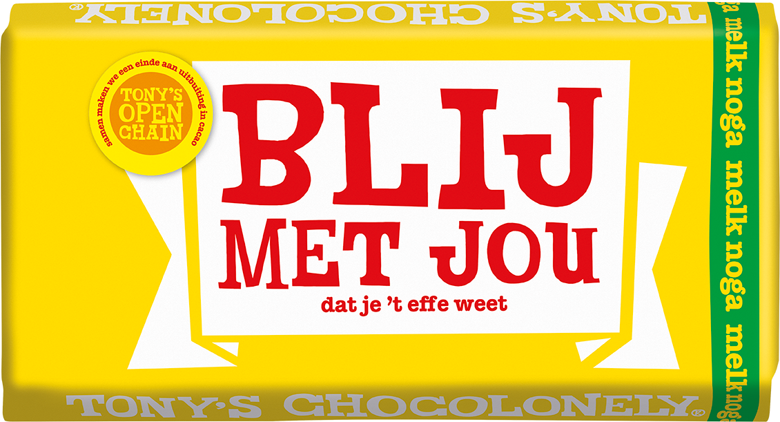 blij met jou!- milk nougat