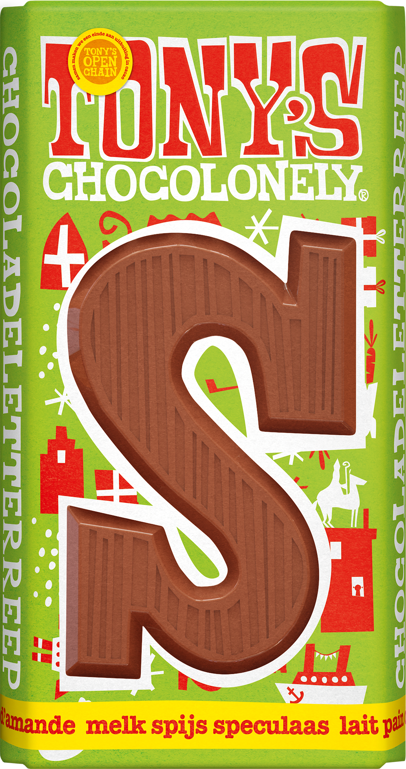 sint assorti box chocolate letter bars