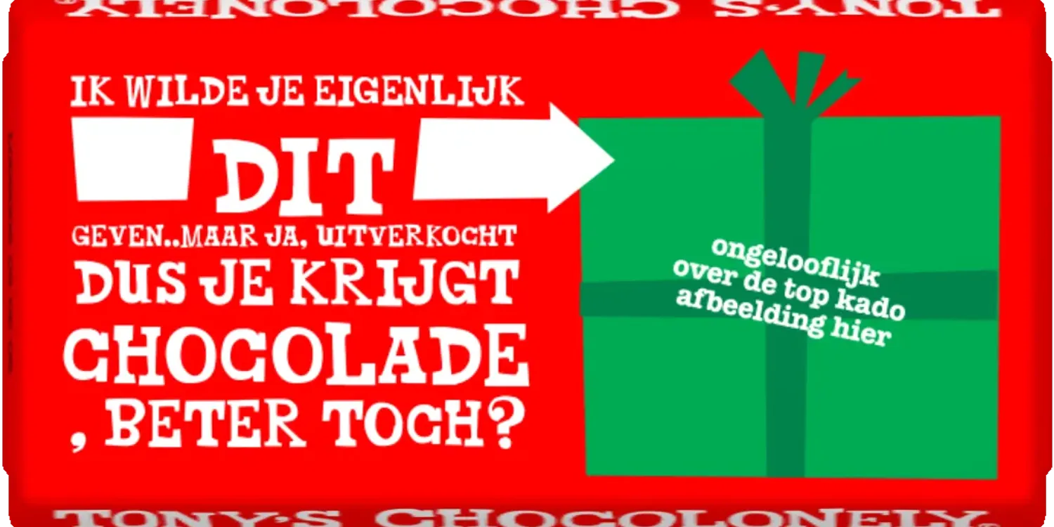 gepersonaliseerd kado-Tony’s Chocolonely