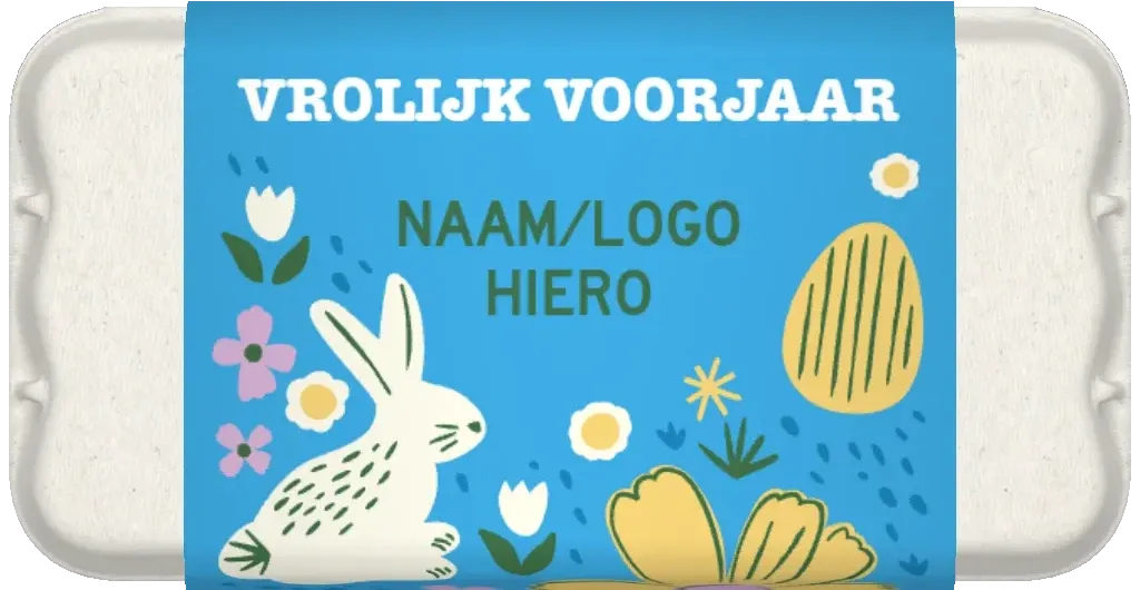 personalized large egg box happy spring