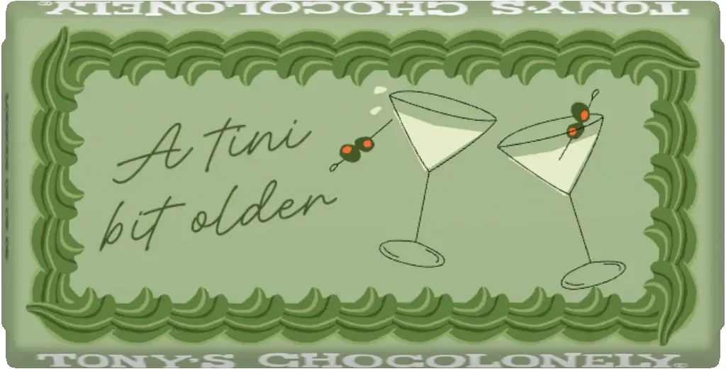 gepersonaliseerd 'a tini bit older'