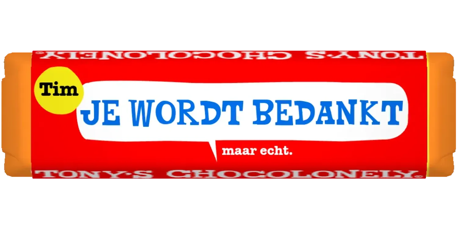 gepersonaliseerd bedankt