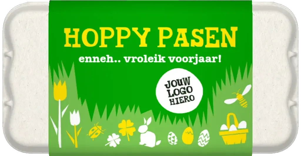 personalized large egg box hoppy easter grass
