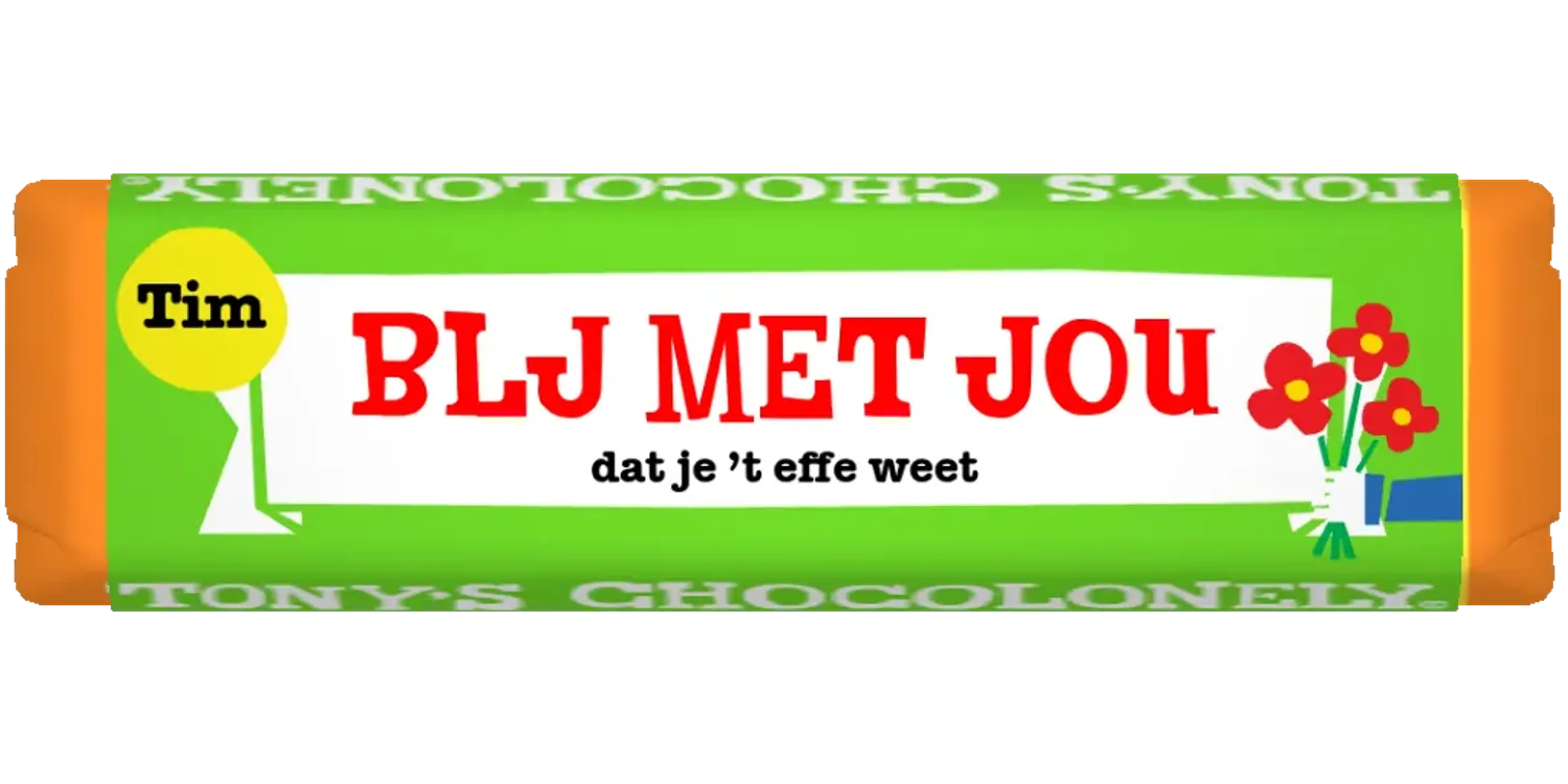 gepersonaliseerd blij met jou