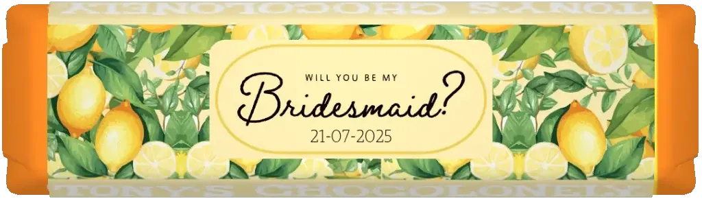 gepersonaliseerd kleine reep bridesmaid