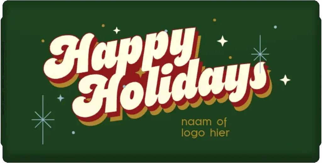 gepersonaliseerd happy holidays